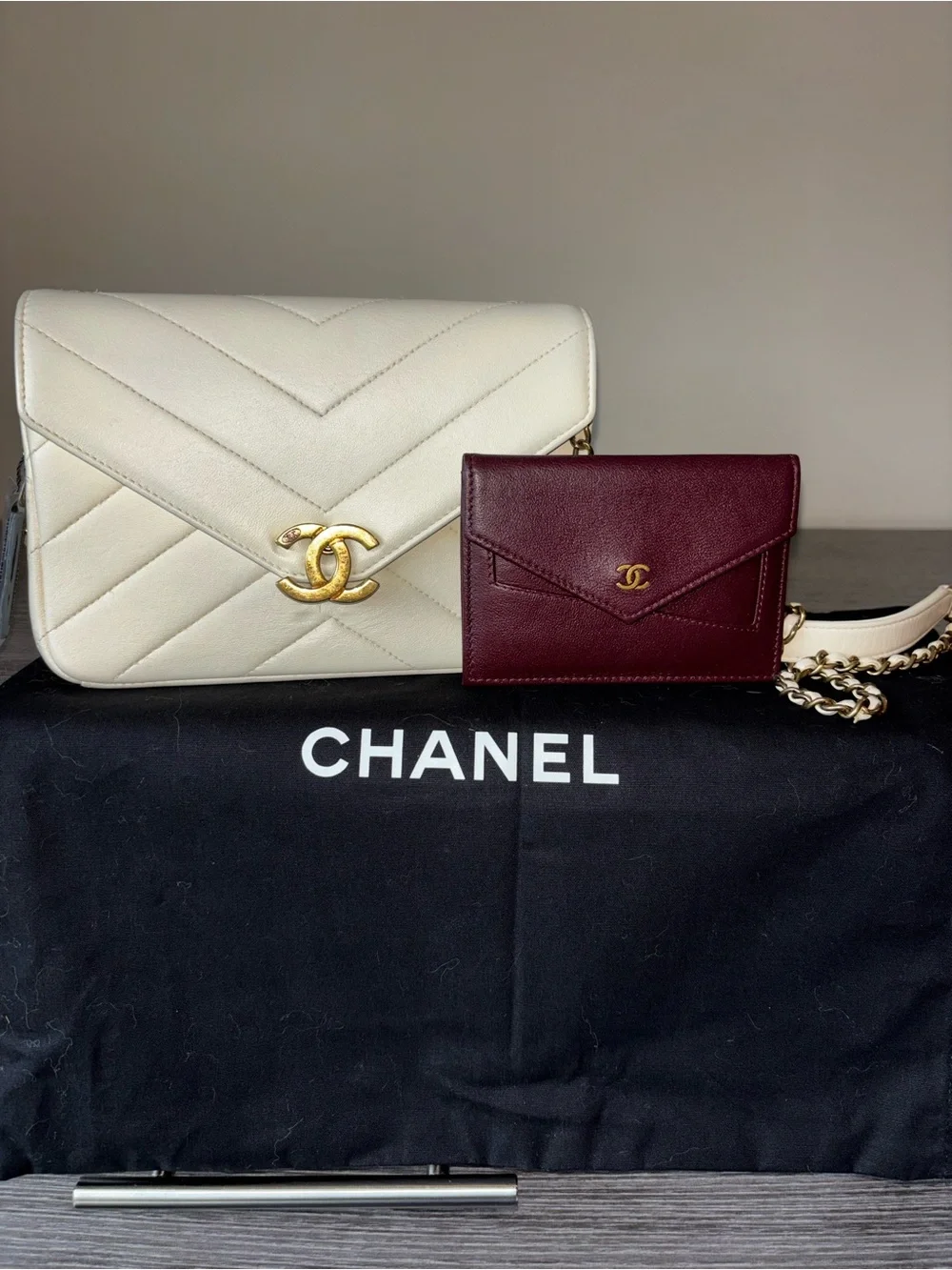 CHANEL classic chevron